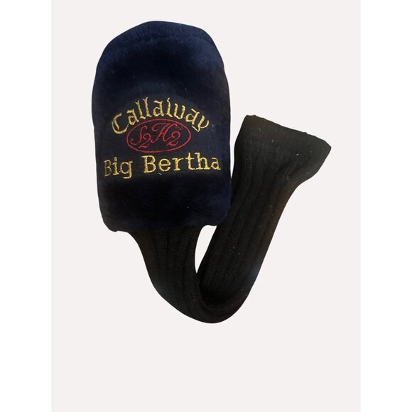 Callaway Big Bertha Navy Golf Club Headcover With Knit Sock & Embroidered Detail - Picture 1 of 4